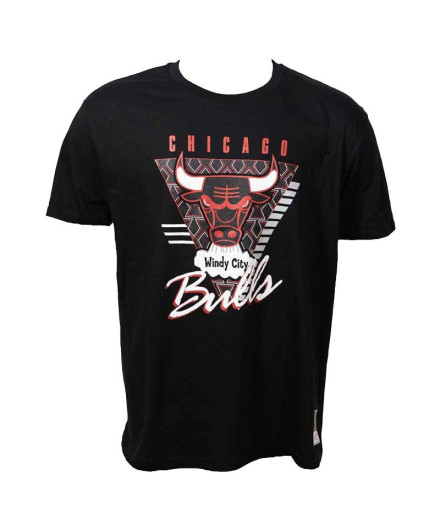 T-shirt Mitchell & Ness Chicago Bulls Noir Homme
