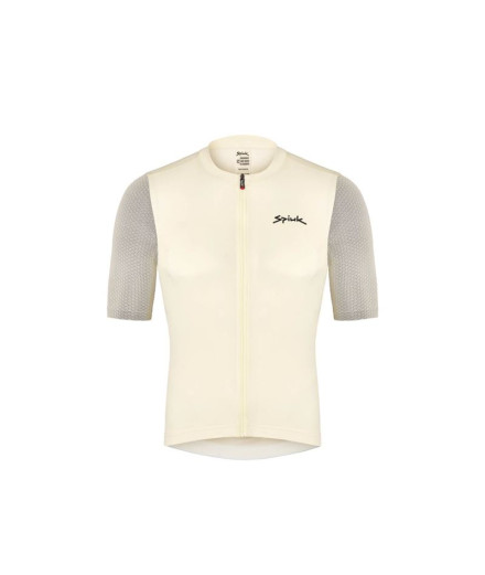 cyclisme Spiuk Homme Maillot MC Anatomic Pearl White
