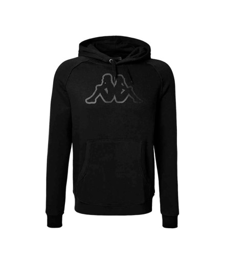 Sweat Kappa Zaiver Korporate Noir Noir Grisâtre Homme