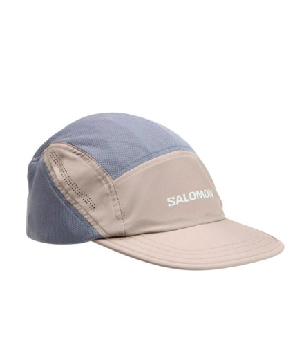 Casquette de Running Salomon Shkout 7 Panel Bleu/Beige