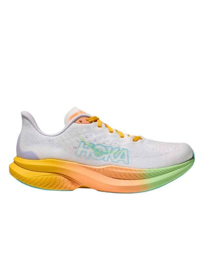 Chaussures de Running Hoka Mach 6 Femme Blanc