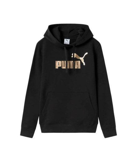 Sweat Puma Ess+ Textured Foil B Femme Noir