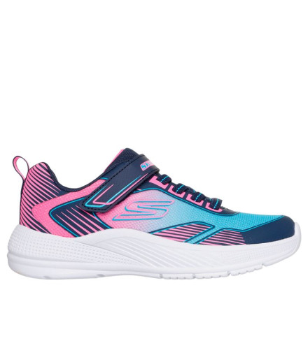 Chaussures Skechers Microspec Advance - Oasis Poi Bleu/Rose