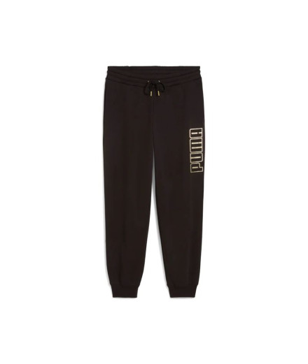 Pantalon Puma Maximal Metallic Sweatpants Femme Noir
